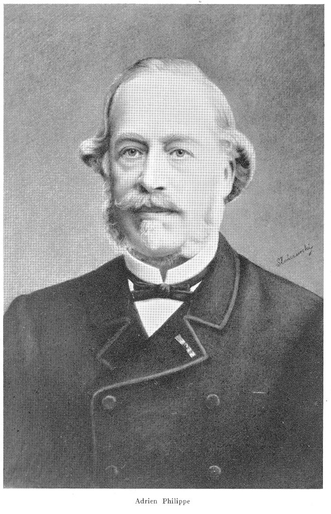 Adrien Philippe, conocido por inventar el sistema de cuerda sin llave. Esta colaboración dio origen a Patek & Cie, que en 1851 se renombró como Patek, Philippe & Cie.