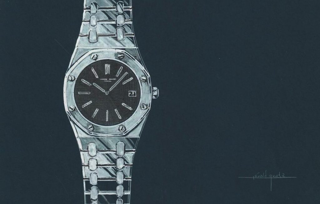 Boceto original del Royal Oak de Gérald Genta