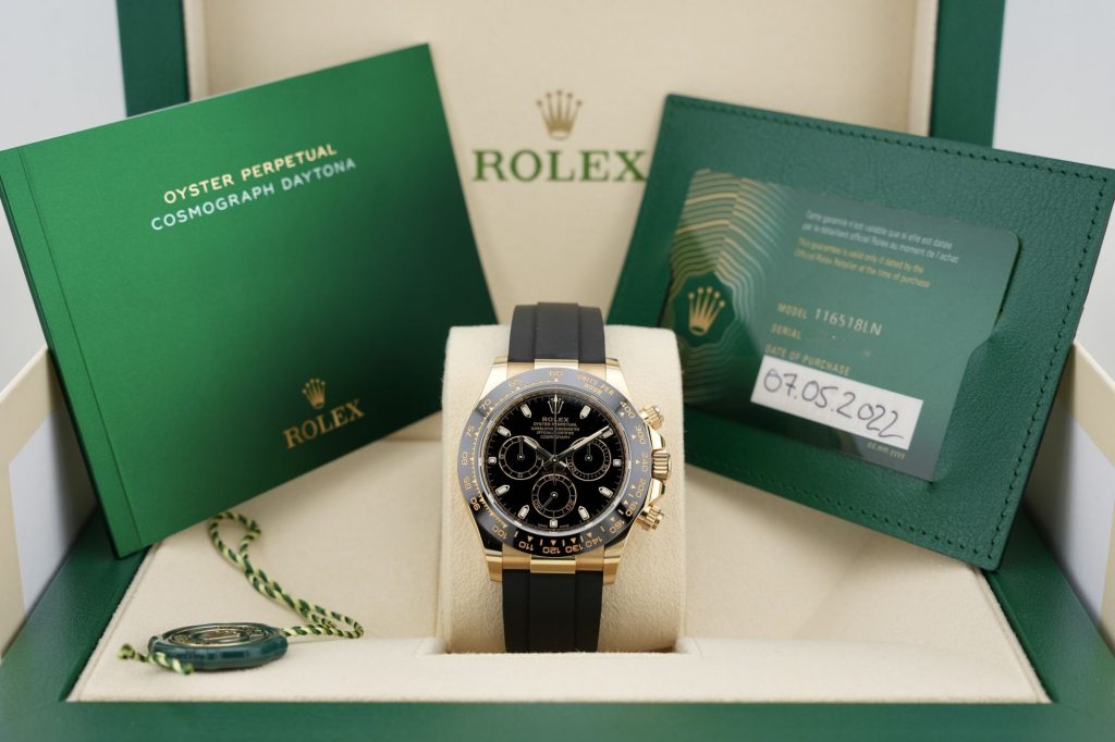 Impresionante packaging del set completo de un Rolex Daytona