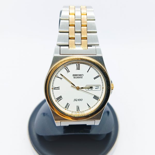 Reloj Retro Japonés - Seiko SQ 100 - Bicolor - Quartz  - 90s
